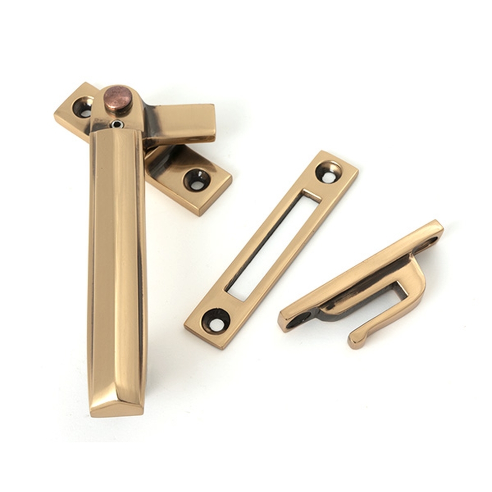 51918  130mm  Polished Bronze  From The Anvil Locking Art Deco Fastener  LH