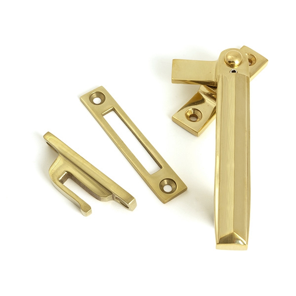 51919  130mm  Polished Brass  From The Anvil Locking Art Deco Fastener  RH