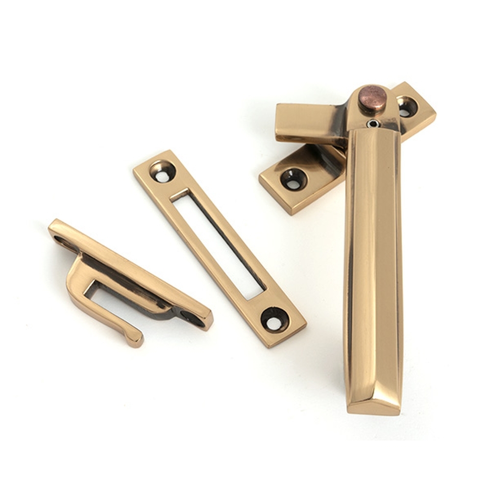 51924  130mm  Polished Bronze  From The Anvil Locking Art Deco Fastener  RH