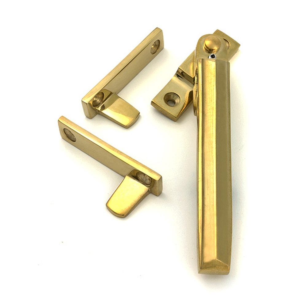 51925  149mm  Polished Brass  From The Anvil Night-Vent Locking Art Deco Fastener