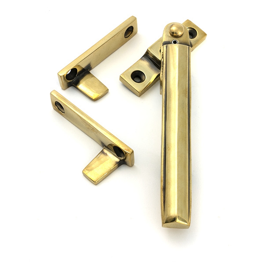 51926  149mm  Aged Brass  From The Anvil Night-Vent Locking Art Deco Fastener