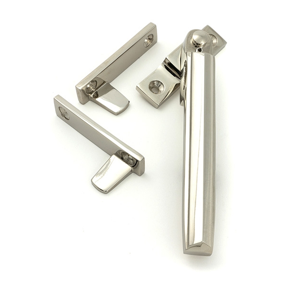 51927  149mm  Polished Nickel  From The Anvil Night-Vent Locking Art Deco Fastener