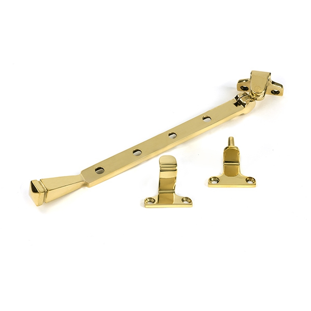 52014 • 279mm • Polished Brass • From The Anvil Avon Casement Stay For Steel Windows