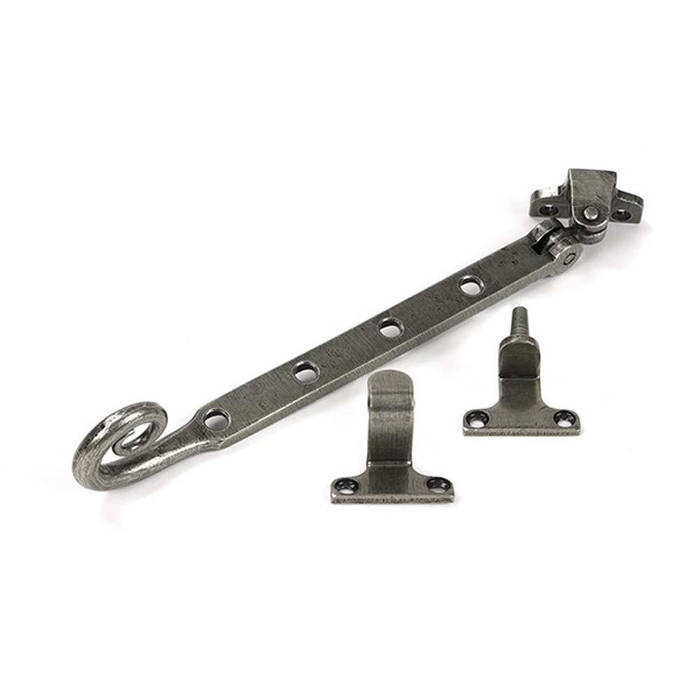 52037 • 266mm • Pewter • From The Anvil Monkeytail Casement Stay For Steel Windows