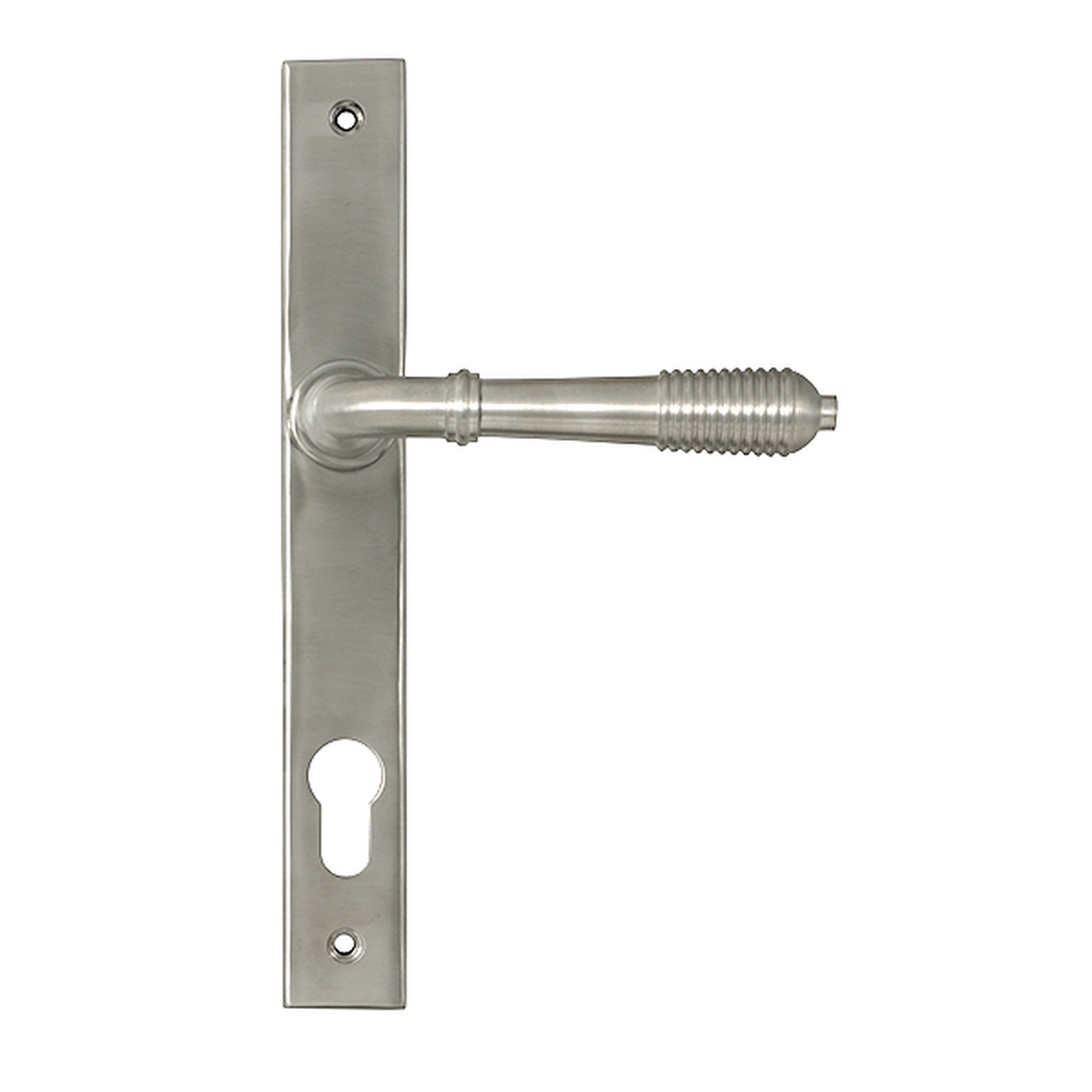 52083  244 x 32mm  Satin Stainless [316]  From The Anvil Reeded Slimline Lever Espagnolette Lock Set