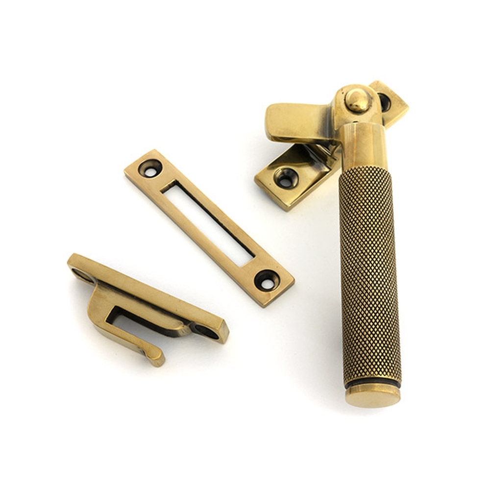 52116  130mm  Aged Brass  From The Anvil Locking Brompton Fastener  RH