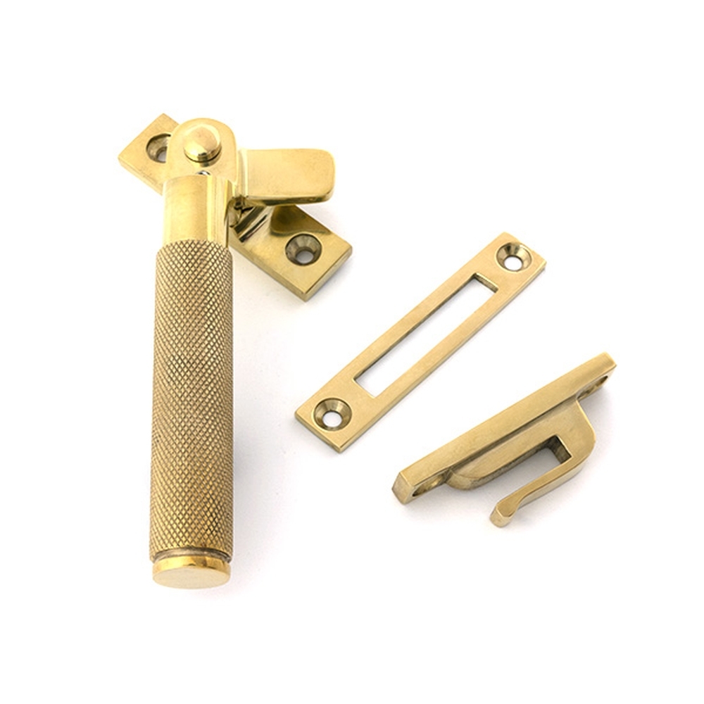 52125  130mm  Polished Brass  From The Anvil Locking Brompton Fastener  LH