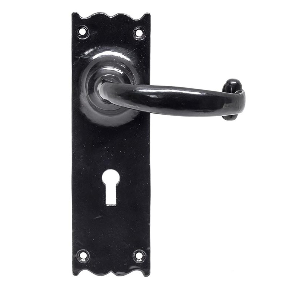 73106  167 x 50 x 4mm  Black  From The Anvil Cottage Lever Lock Set