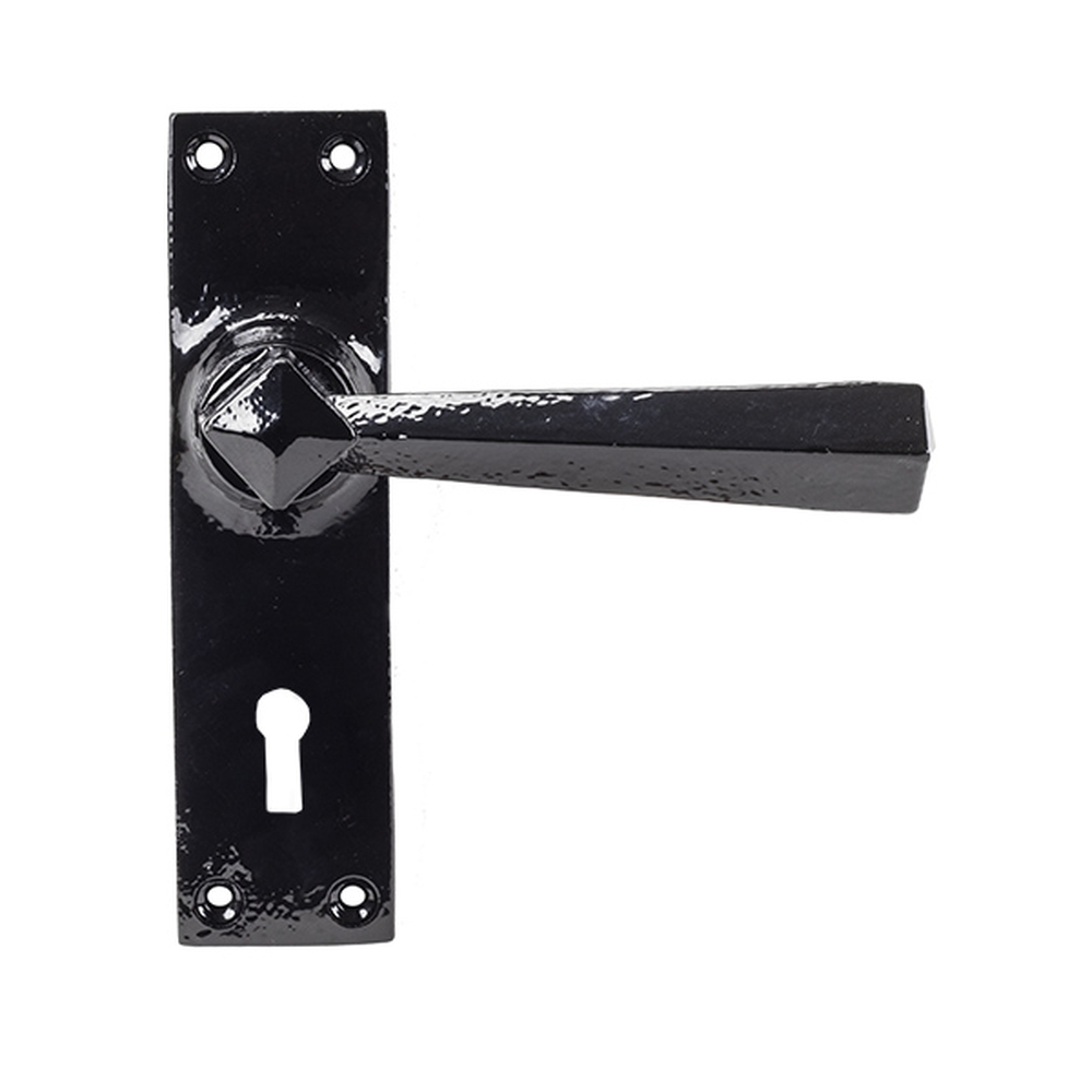 73109  148 x 39 x 8mm  Black  From The Anvil Straight Lever Lock Set