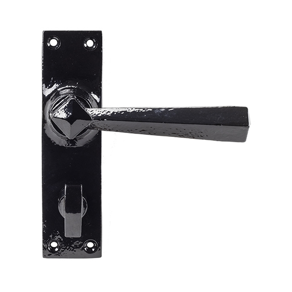 73111  148 x 39 x 8mm  Black  From The Anvil Straight Lever Bathroom Set