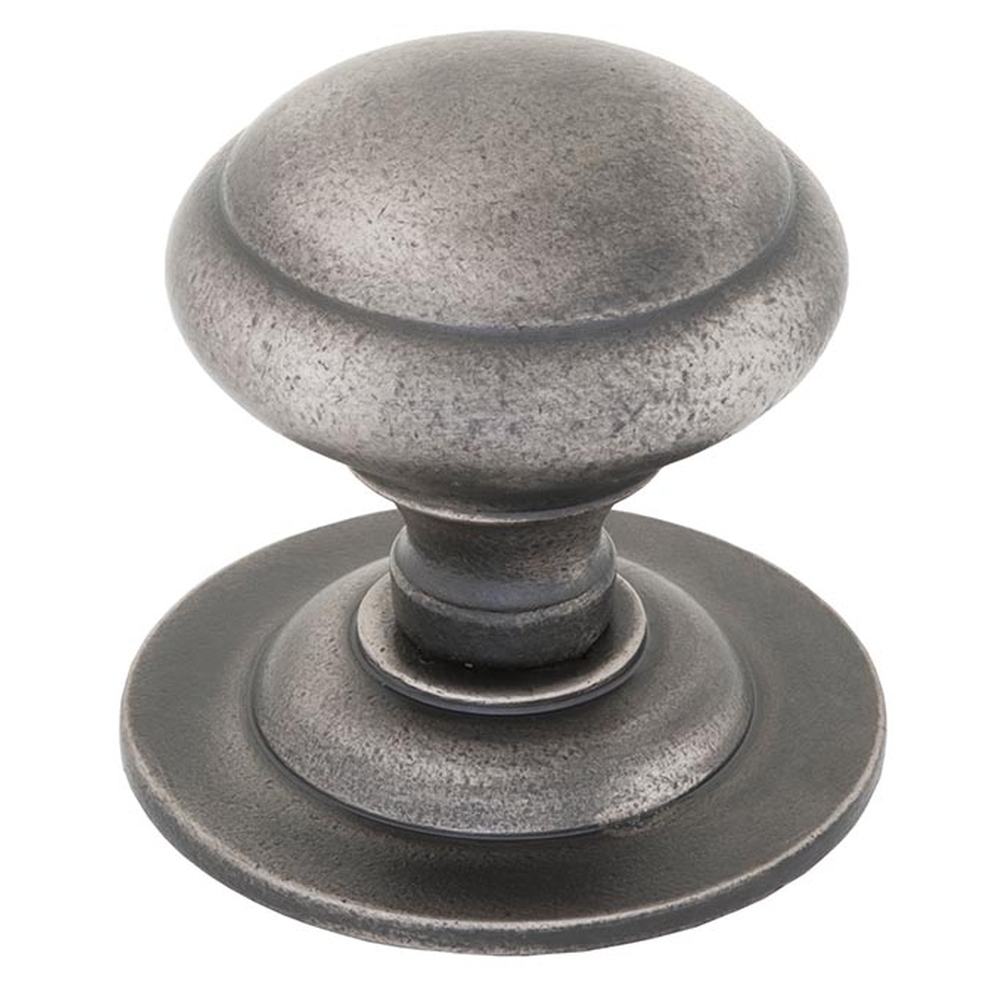 83505  73mm  Antique Pewter  From The Anvil Round Centre Door Knob