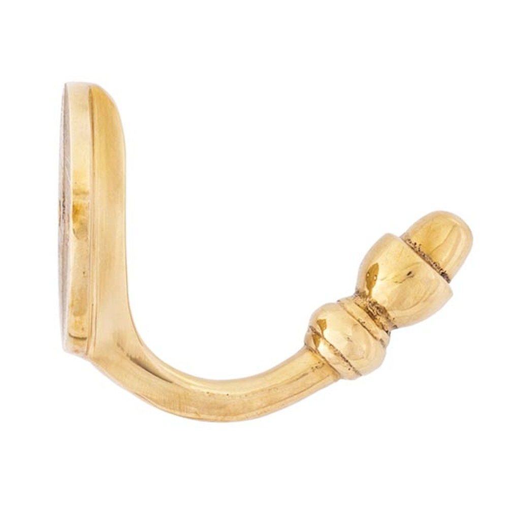 83524  48 x 38mm  Polished Brass  From The Anvil Coat Hook