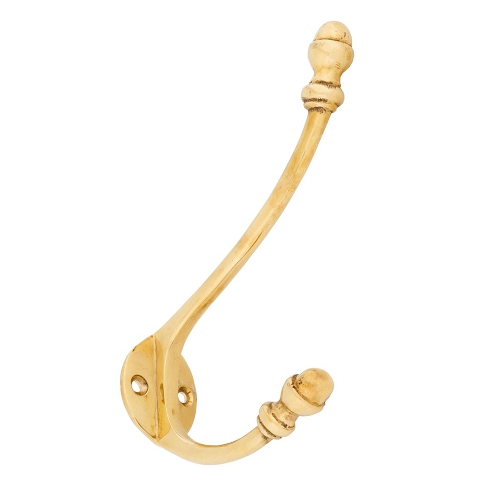 83525  44 x 38mm  Polished Brass  From The Anvil Hat & Coat Hook