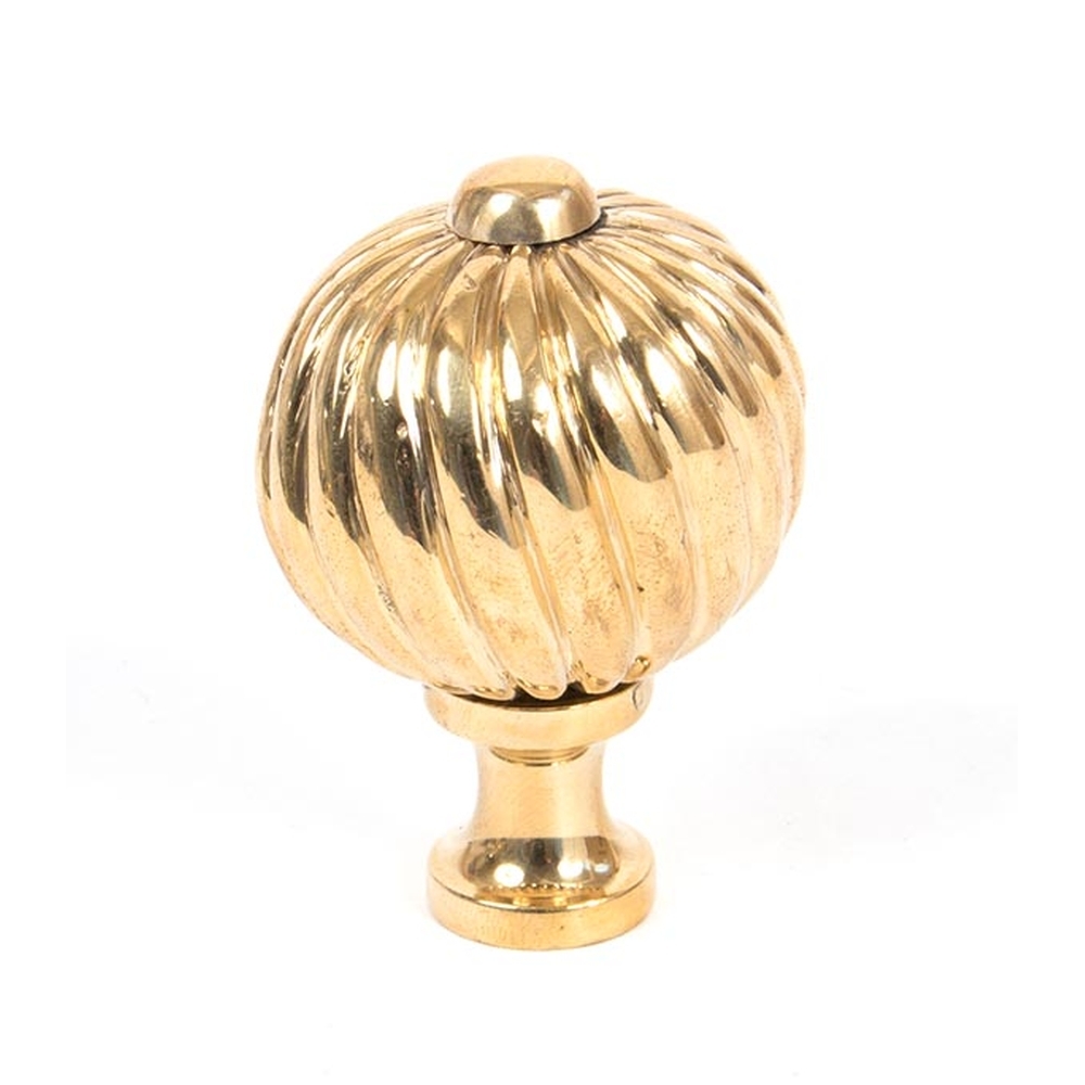 83551  38mm  Polished Brass  From The Anvil Spiral Cabinet Knob - Medium