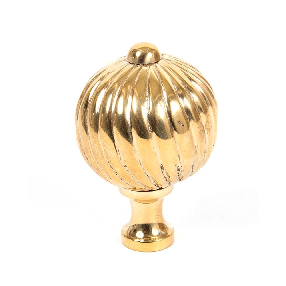 83552  45mm  Polished Brass  From The Anvil Spiral Cabinet Knob - Large