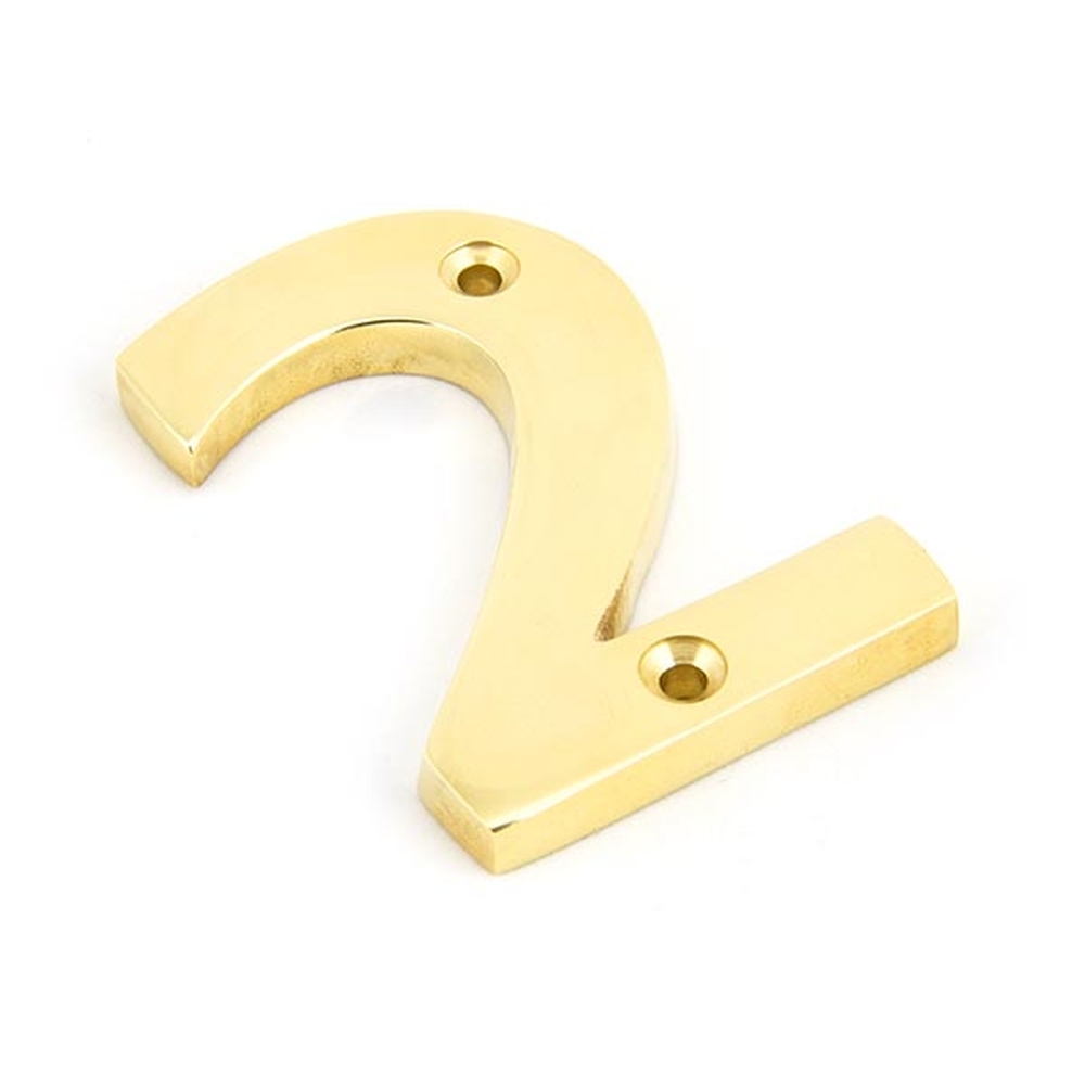 83712  78mm  Polished Brass  From The Anvil Numeral 2