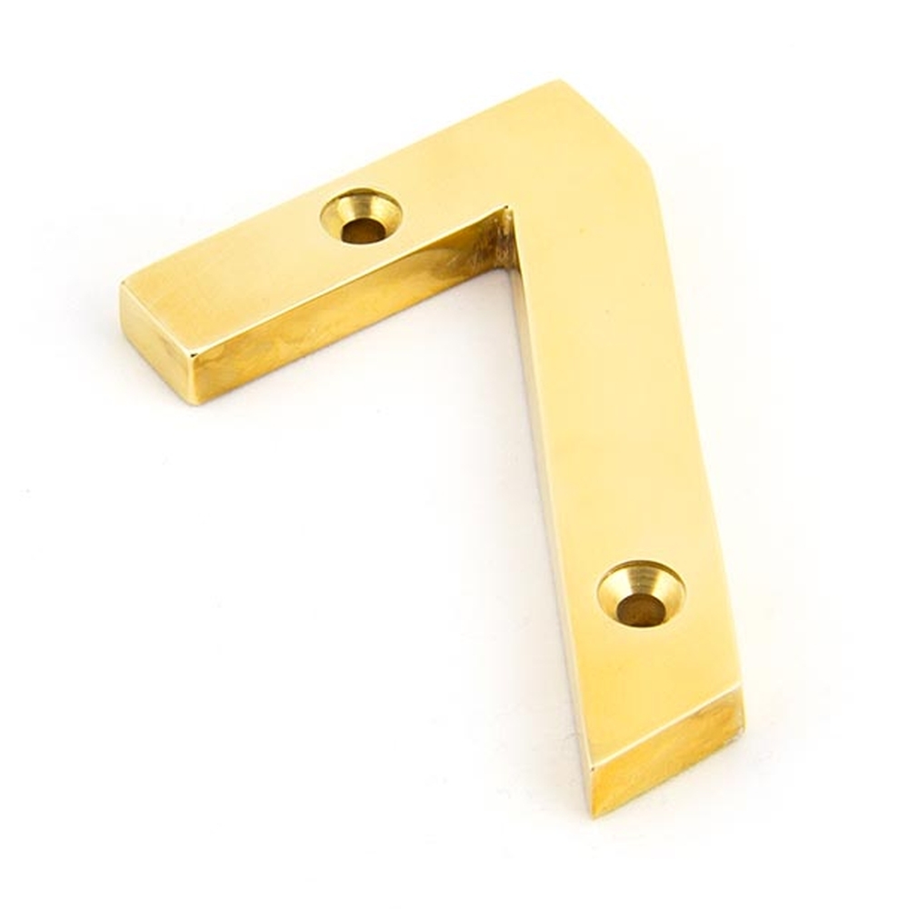 83717  78mm  Polished Brass  From The Anvil Numeral 7