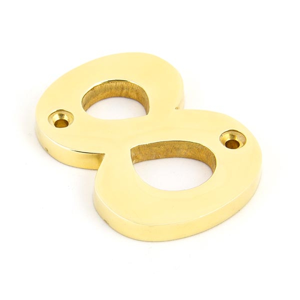 83718  78mm  Polished Brass  From The Anvil Numeral 8