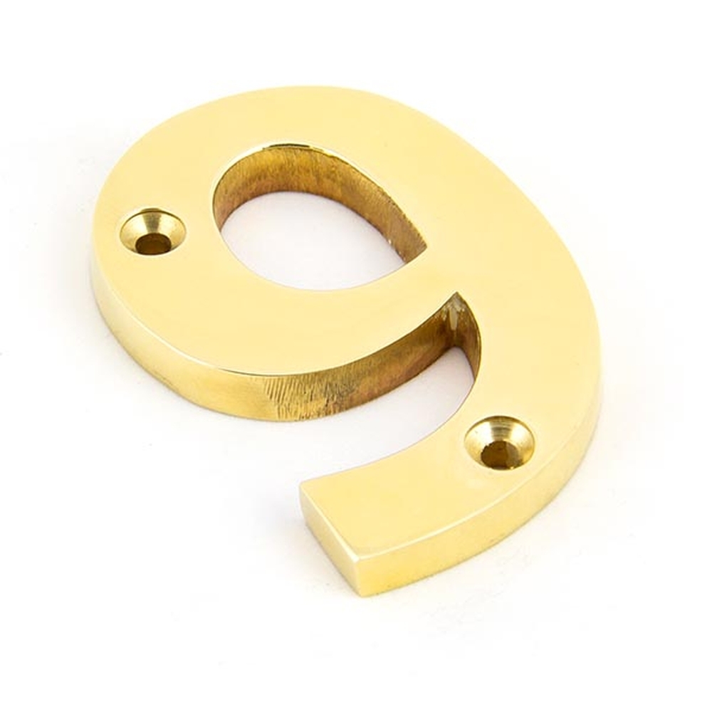 83719  78mm  Polished Brass  From The Anvil Numeral 9