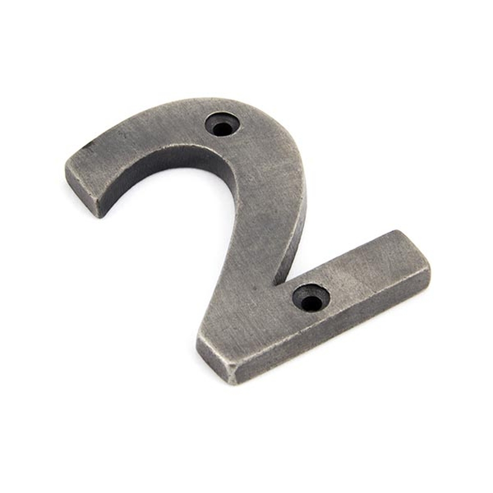 83732  78mm  Antique Pewter  From The Anvil Numeral 2