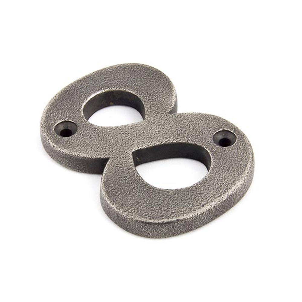 83738  78mm  Antique Pewter  From The Anvil Numeral 8