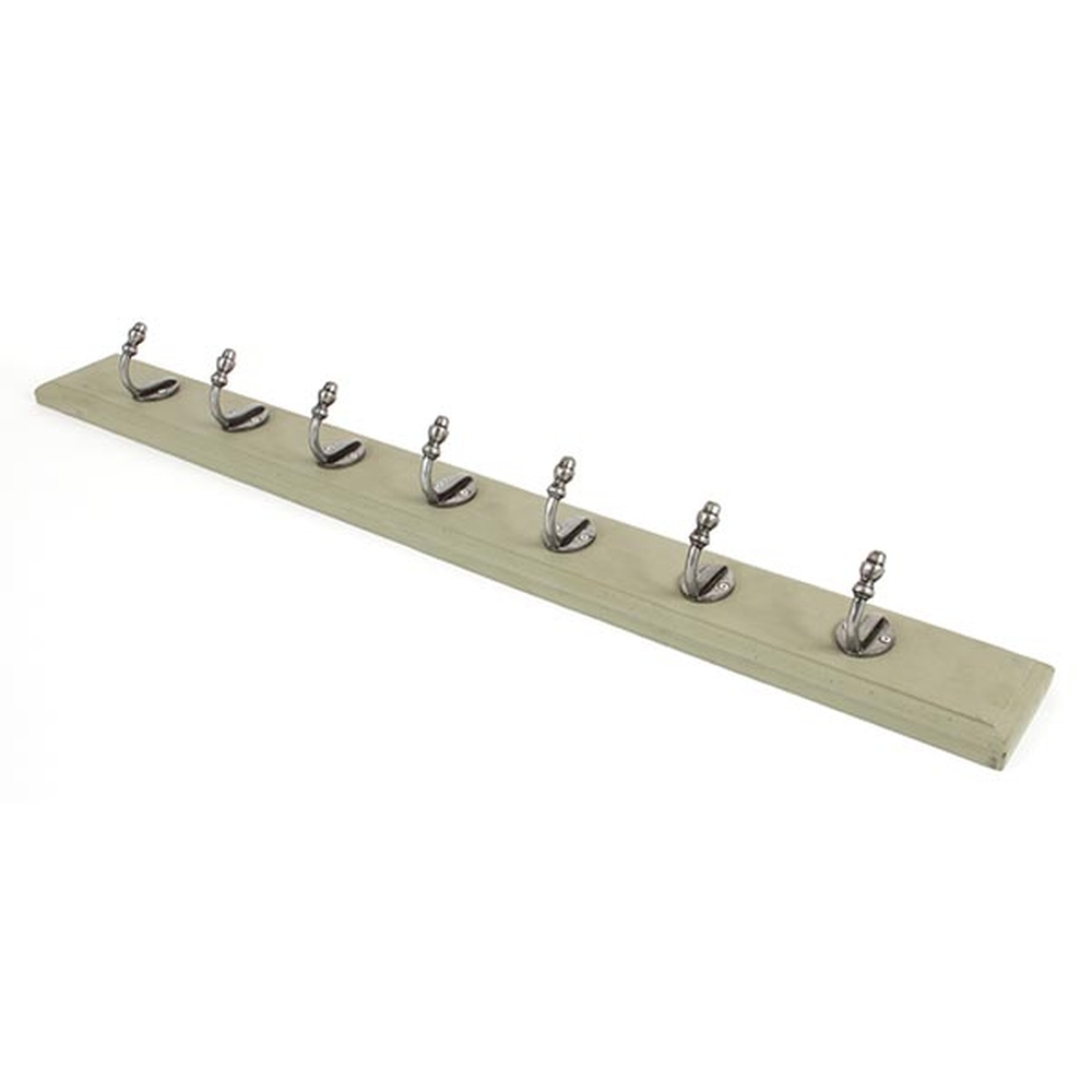 83741  900 x 100mm  Natural Smooth  From The Anvil Olive Green Stable Coat Rack