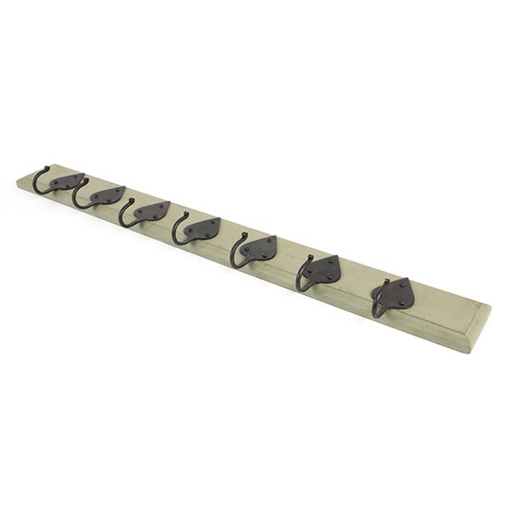 83747  900 x 100mm  Beeswax  From The Anvil Olive Green Cottage Coat Rack