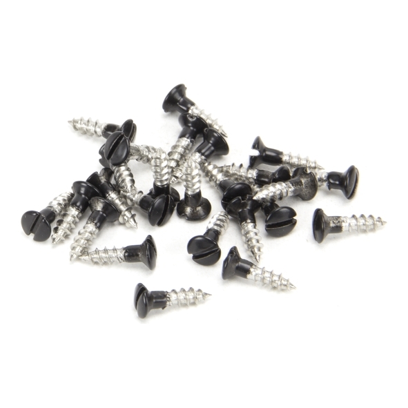 83748  3.0 x 12mm  Black Stainless  From The Anvil Countersunk Raised Head Screws