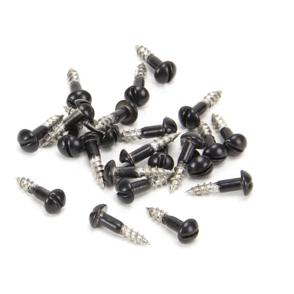 83754  3.0 x 12mm  Black Stainless  From The Anvil Round Head Screws