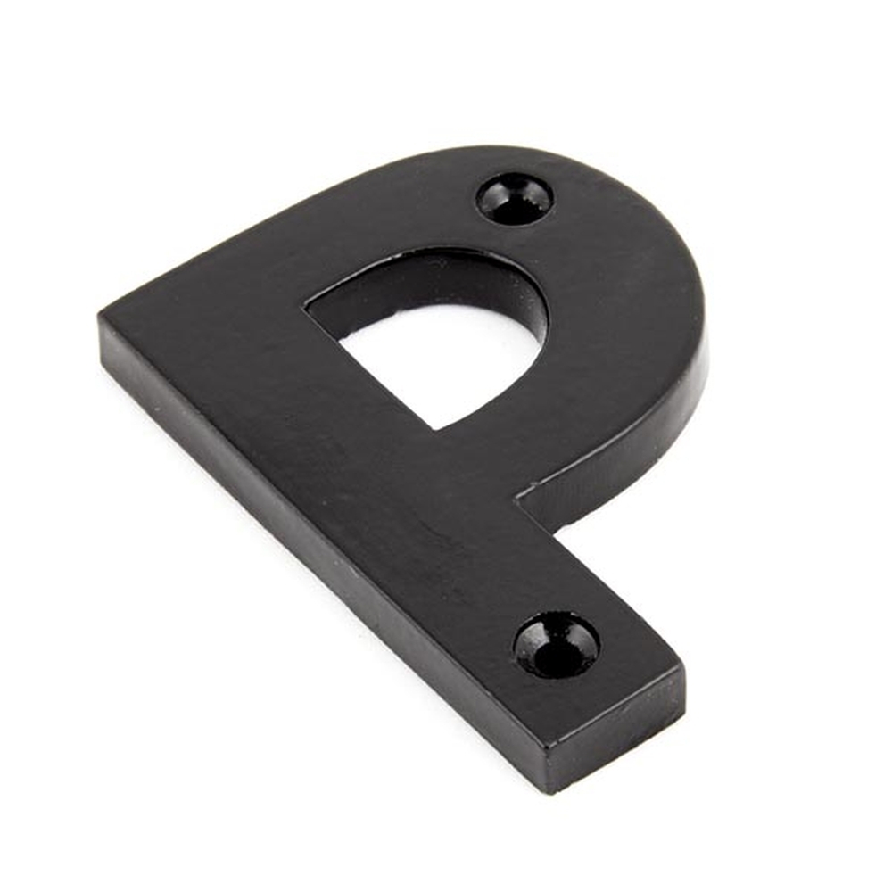 83800P • 78mm • Black • From The Anvil Letter P