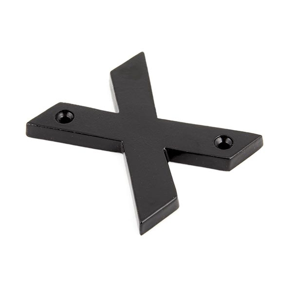 83800X • 78mm • Black • From The Anvil Letter X