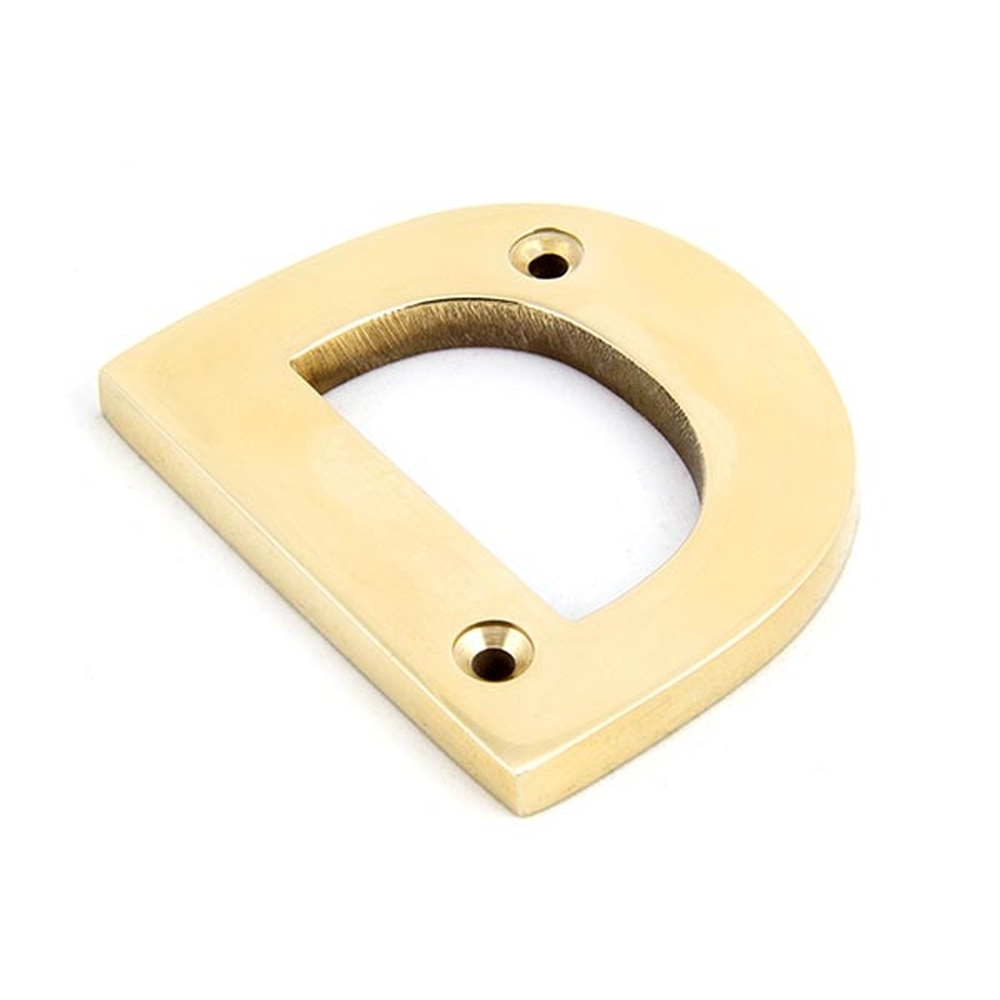 83801D  78mm  Polished Brass  From The Anvil Letter D