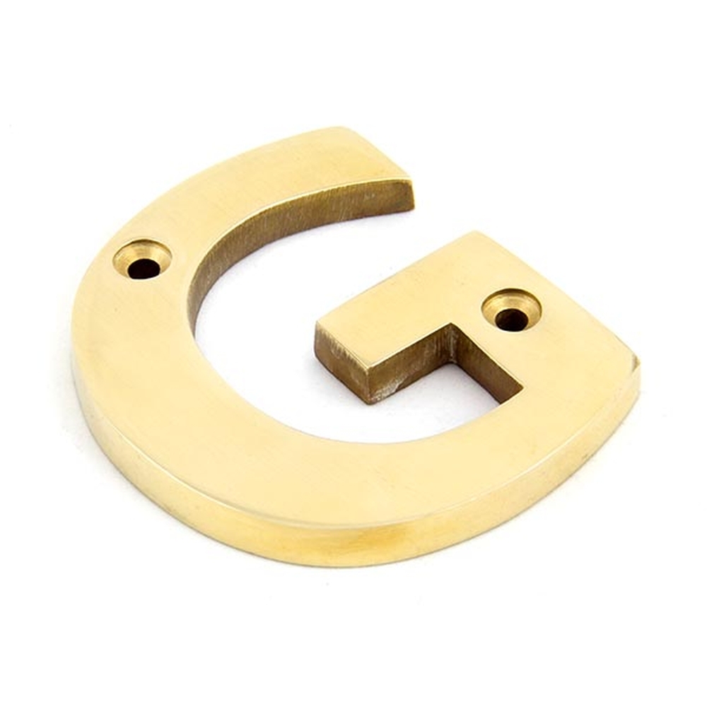 83801G  78mm  Polished Brass  From The Anvil Letter G