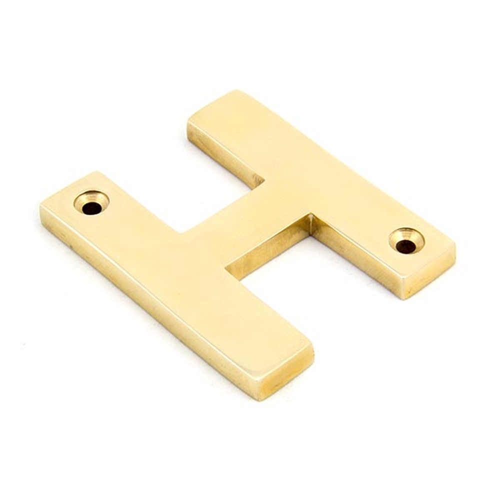 83801H  78mm  Polished Brass  From The Anvil Letter H