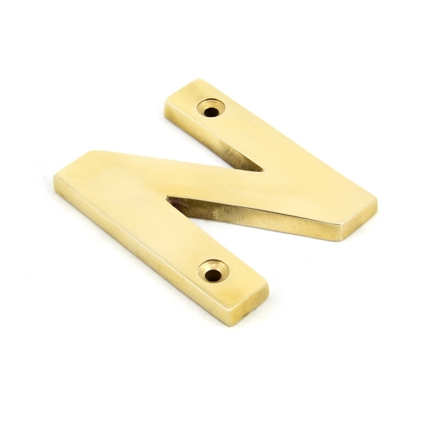 83801N • 78mm • Polished Brass • From The Anvil Letter N