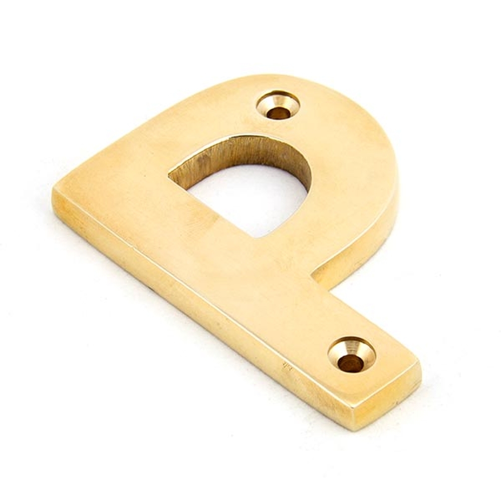 83801P  78mm  Polished Brass  From The Anvil Letter P