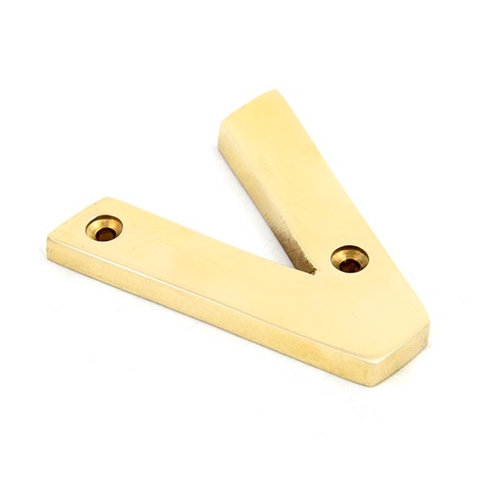 83801V  78mm  Polished Brass  From The Anvil Letter V