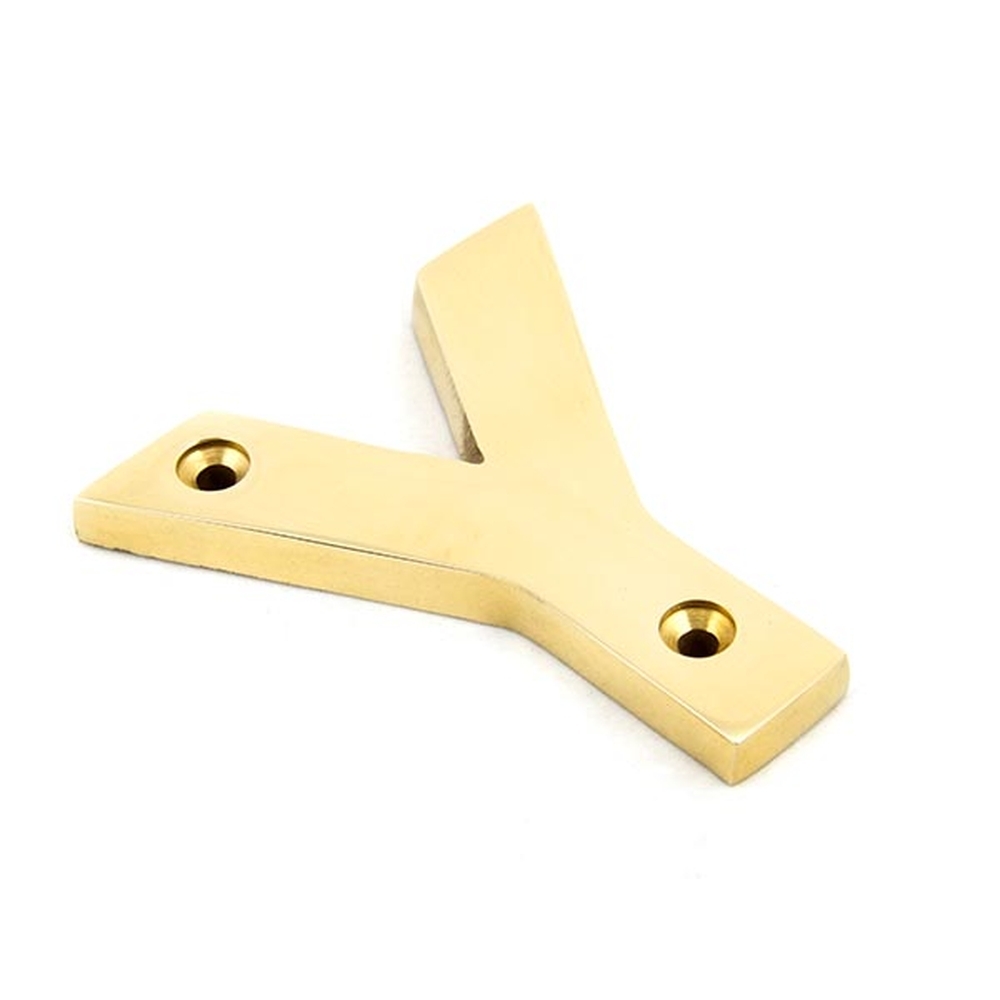 83801Y  78mm  Polished Brass  From The Anvil Letter Y