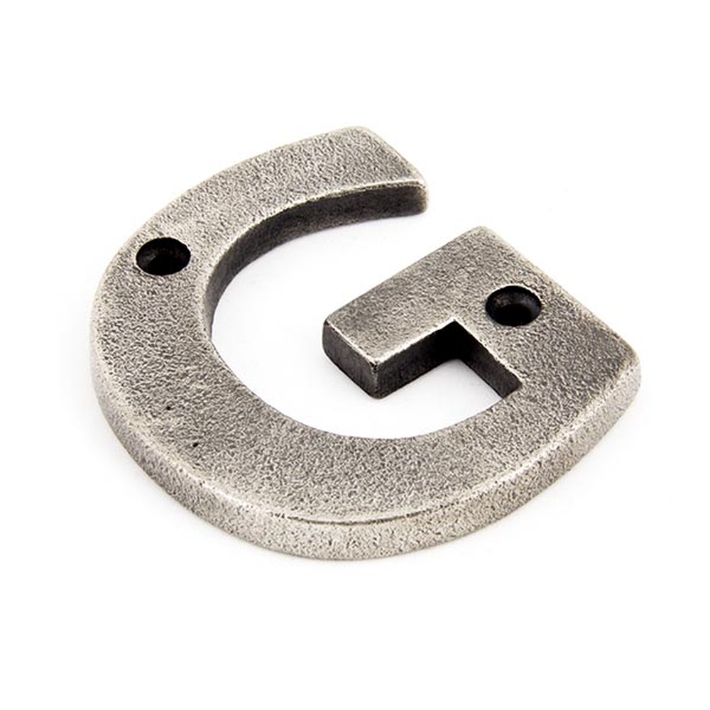 83803G  78mm  Antique Pewter  From The Anvil Letter G