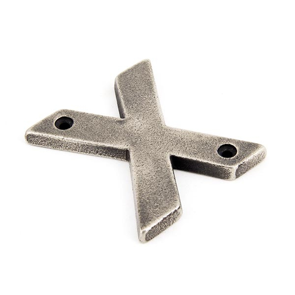 83803X  78mm  Antique Pewter  From The Anvil Letter X