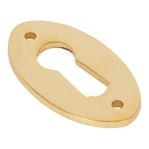 83812 • 51 x 31mm • Polished Brass • From The Anvil Oval Escutcheon