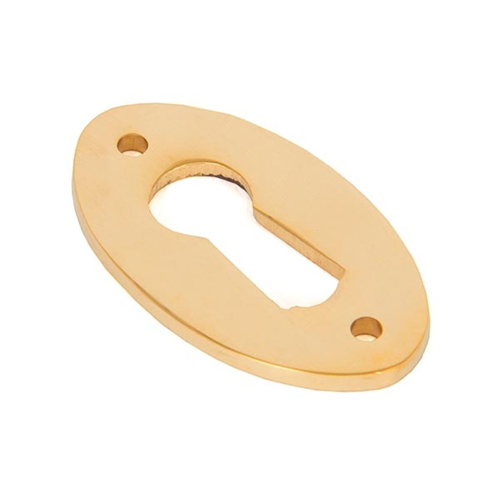 83812 • 51 x 31mm • Polished Brass • From The Anvil Oval Escutcheon