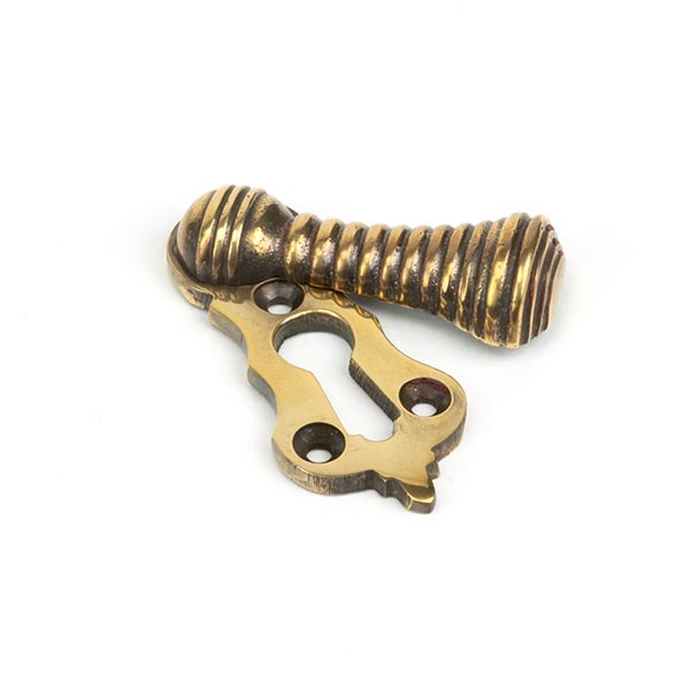 83817 • 58 x 25mm • Aged Brass • From The Anvil Beehive Escutcheon