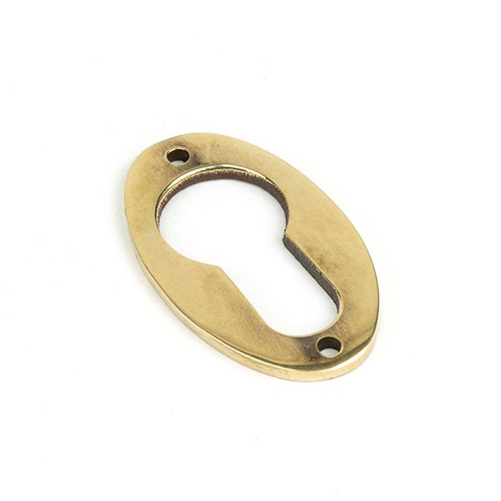 83819 • 51 x 31mm • Aged Brass • From The Anvil Oval Euro Escutcheon