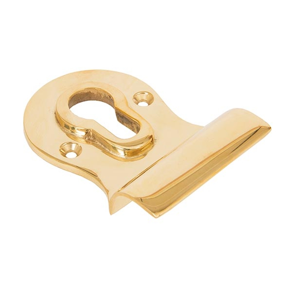 83827  90 x 63mm  Polished Brass  From The Anvil Euro Door Pull