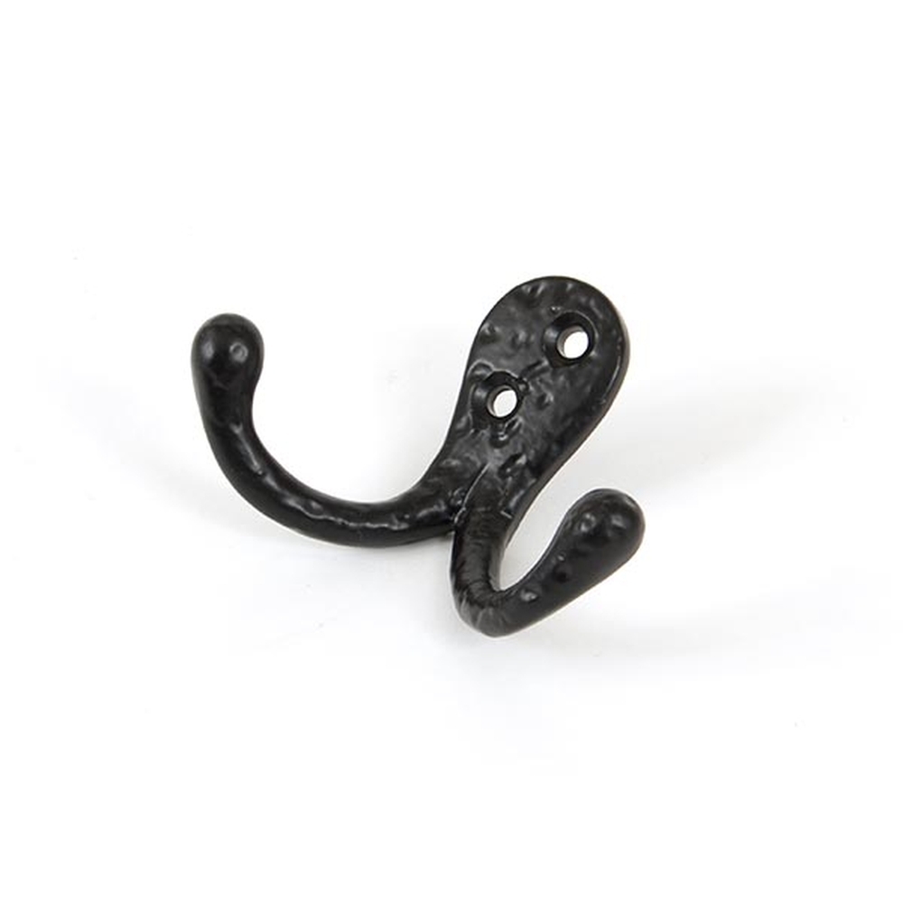 83843  41 x 24mm  Black  From The Anvil Celtic Double Robe Hooks