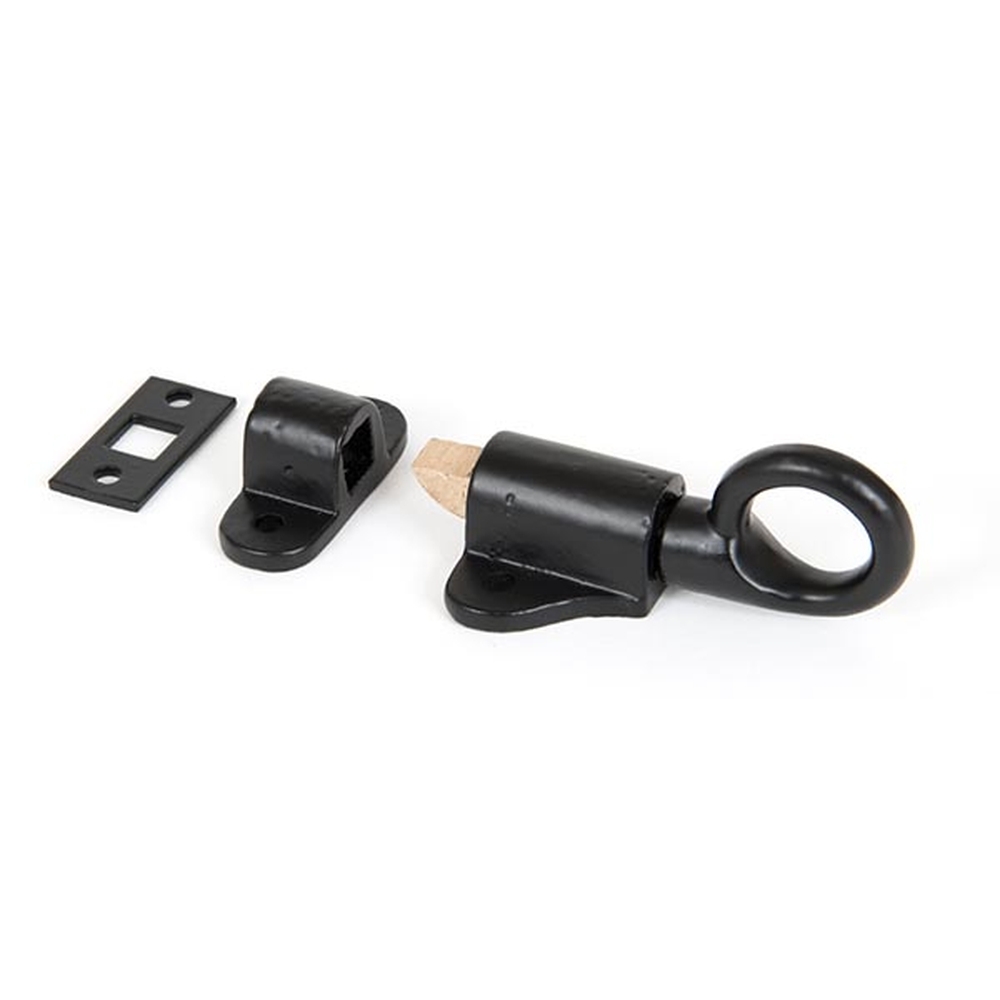 83844  74 x 47mm  Black  From The Anvil Fanlight Catch with two Keeps