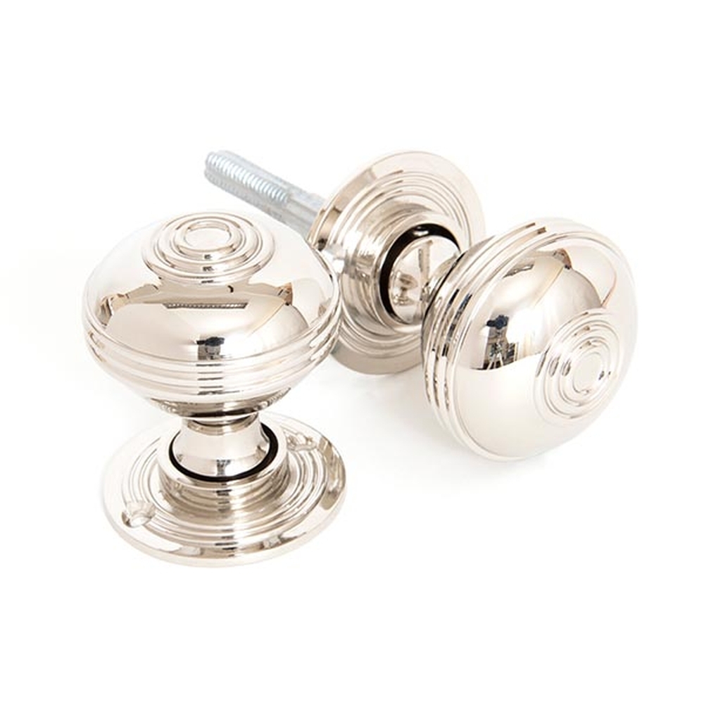 83855 • 50mm • Polished Nickel • From The Anvil 50mm Prestbury Mortice / Rim Knob Set