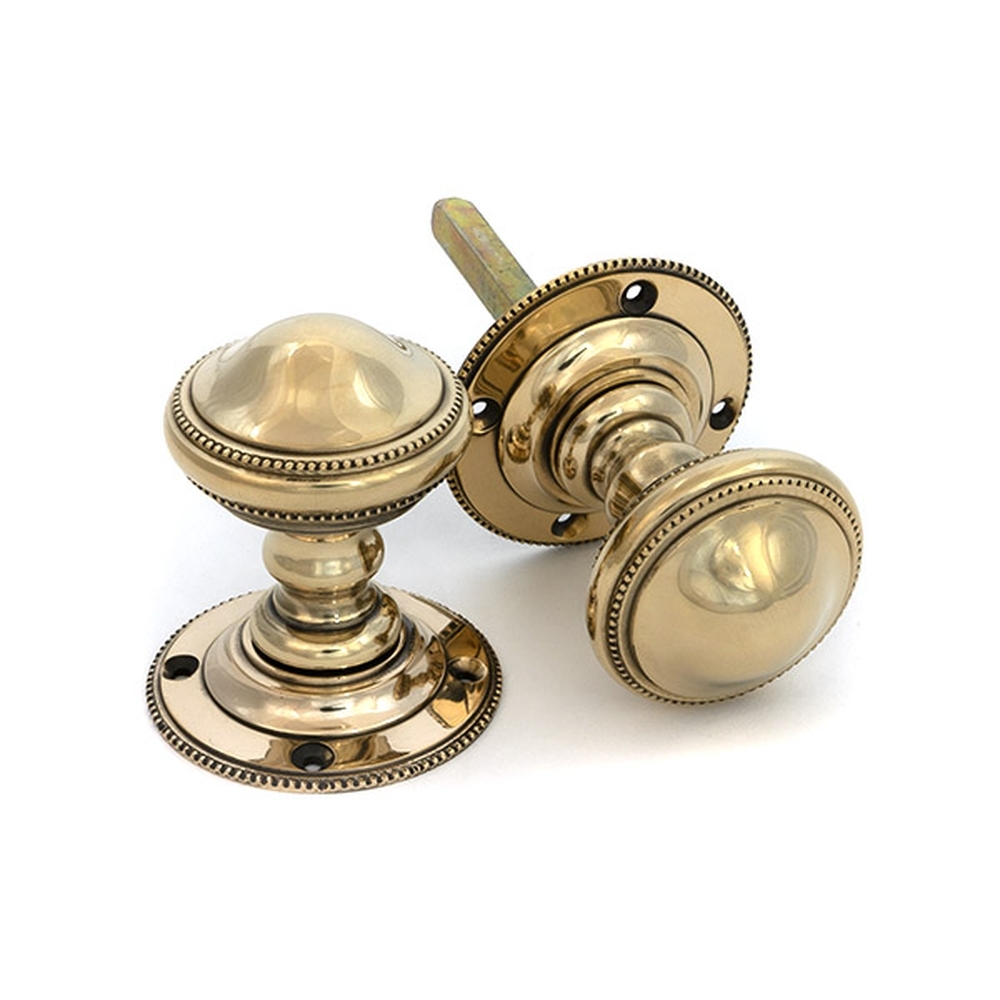 83862 • 50mm • Aged Brass • From The Anvil Brockworth Mortice Knob Set