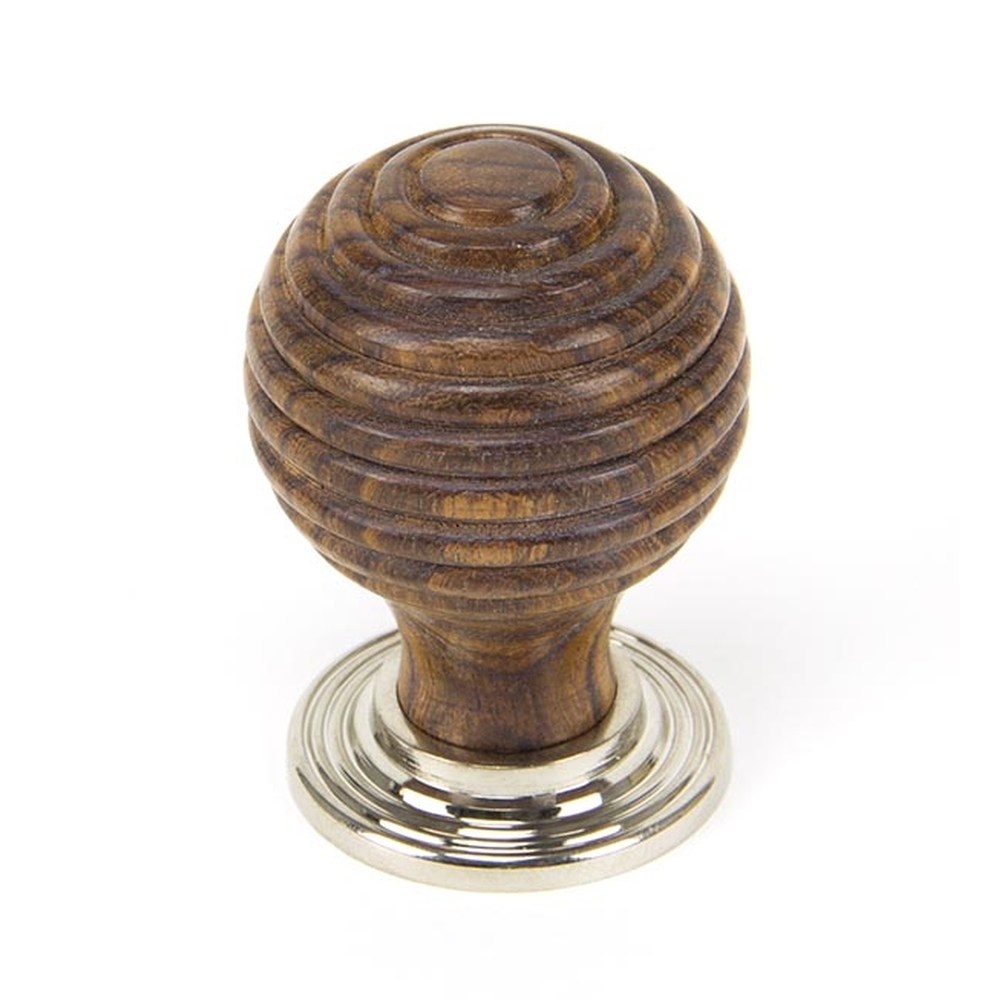 83873 • 35mm • Rosewood & Polished Nickel • From The Anvil Beehive Cabinet Knob